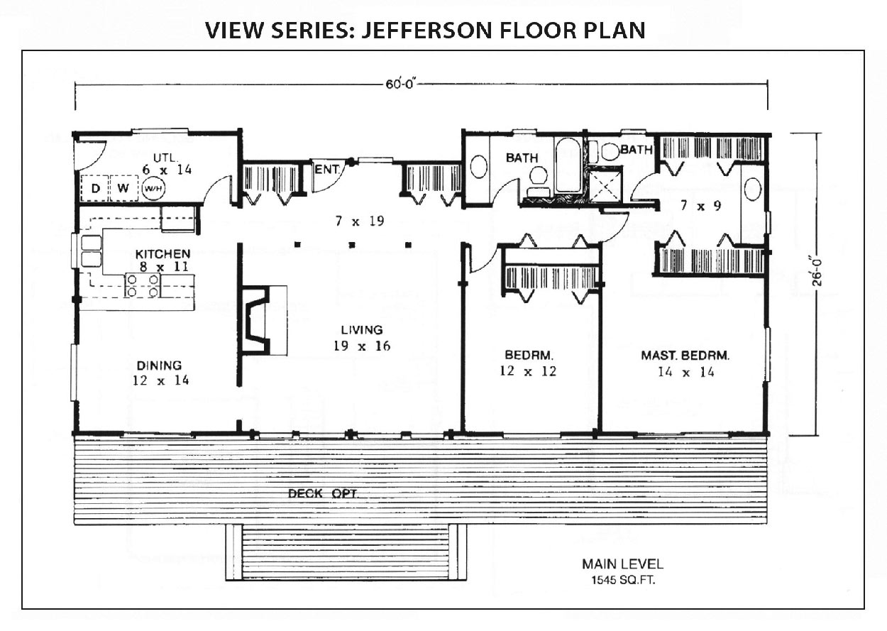 Jefferson Floor Plan View Series IHC